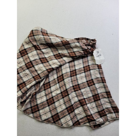 NEW Altar'd State Women's S Wrap Plaid Short Skirt Made in the USA - Picture 7 of 9